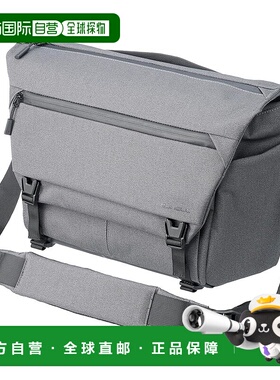 【日本直邮】白马City信使包8 灰色 上掀设计 AMZSP-CT05MS8GY