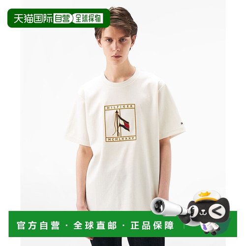 日本直邮TOMMY HILFIGER 交织罗纹Pique标志T恤 [TO3203EM012252]
