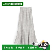 日本直邮日潮 半身裙包臀裙 dk1080格纹裙长款 GRL 闪光格纹鱼尾裙