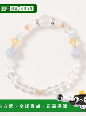 1h可退 日本直邮岩座 IWAKURA 女士昇華蓝色蕾丝手链 精致龙雕水