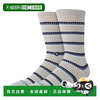 1h可退 日本直邮STANCE 男女同款 多彩条纹 罗纹中筒袜 A556D25MU