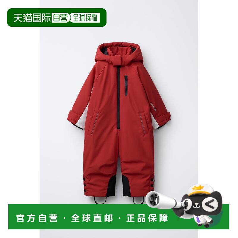 日本直邮Zara彩色拼接防水防风长款连身工作服