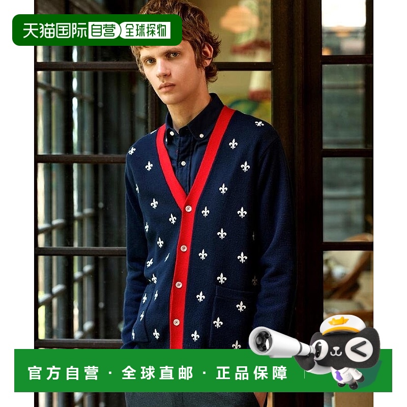 日本直邮DRESSTERIOR Embroidered针织羊毛内搭开衫