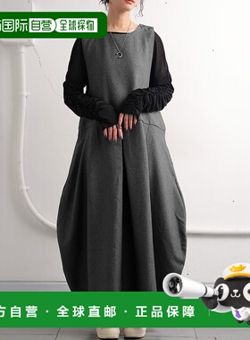 1小时内可退 日本直邮antiqua 女士高腰泡泡裙连衣裙 PK01232长裙