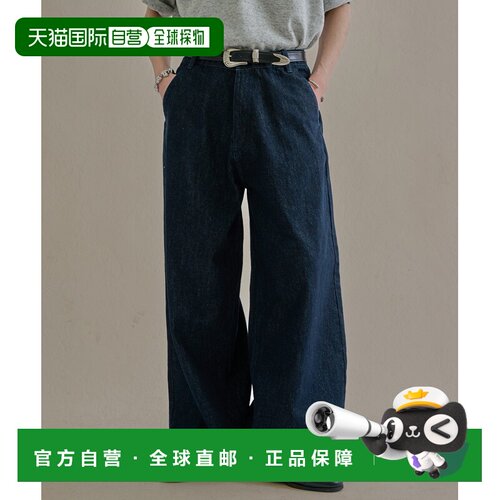 日本直邮epnok 男女同款 斯拉布质感13oz宽腿直筒牛仔裤 860515