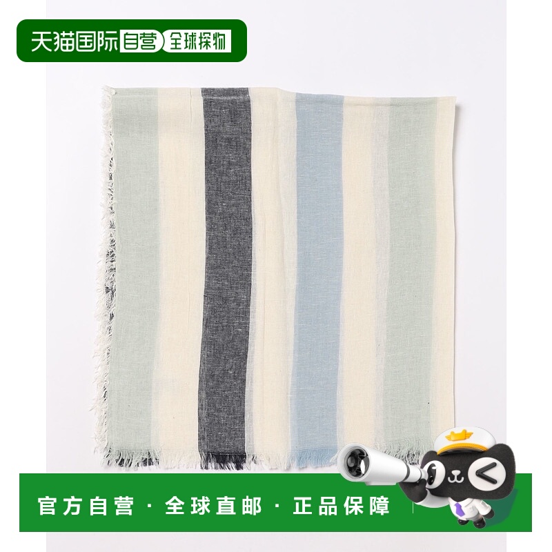 1h可退 日本直邮UNION STATION男士条纹大围巾  M0841ESF001