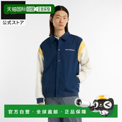 日本直邮New Balance Athletics Varsity 品牌Logo宽松翻领落肩百