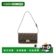 日本直邮中古Fendi芬迪女包S级99新Shoulder bag肩包帆布单肩包棕