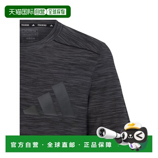 T恤 儿童细条纹Logo印花圆领短袖 IC5404 Adidas阿迪达斯 日本直邮