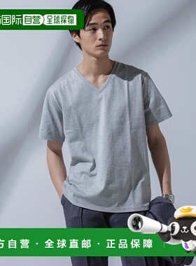 日本直邮NANO universe Anti Soaked(R) 汗渍防止 V领T恤男装