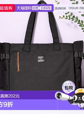 【日本直邮】Anello 10口袋手提包 POST AT-C3132 黑