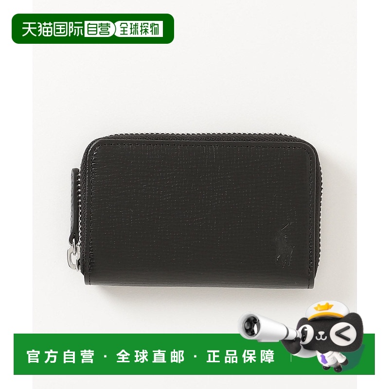 1h可退 日本直邮Polo Ralph Lauren 男女同款圆拉链牛皮卡币包 PH