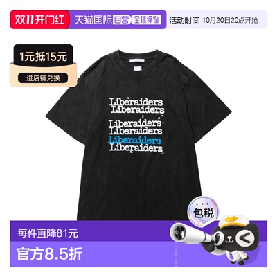 日本直邮Liberaiders GLITCH TEE T恤