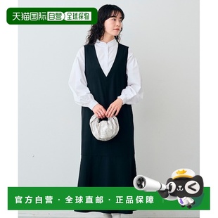 女士V领宽松连衣裙 1h可退 comfort 荷叶边半身 日本直邮Live