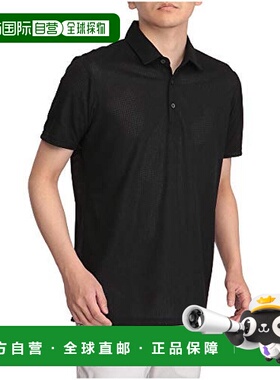 【日本直邮】Mizuno美津浓高尔夫短袖POLO衫男式M黑色 52MA1012