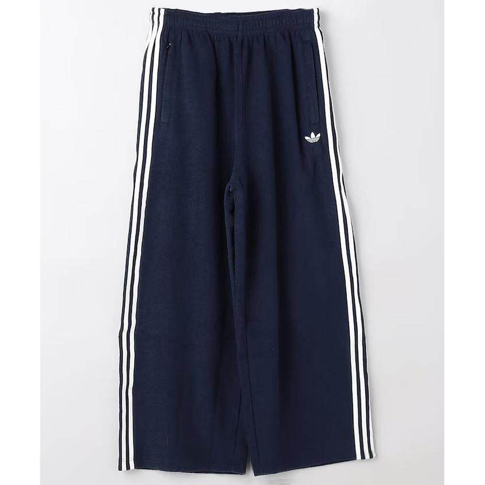 日本直邮adidas 男装 布克尔毛圈运动长裤三条纹【付后1h可退】