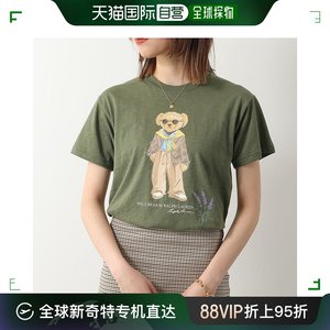 日本直邮 Polo Ralph Lauren T恤 211924292 女式棉质 Polo 熊 T