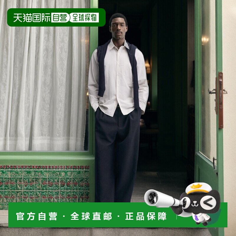 日本直邮Zara带口袋的格纹衬衫长袖