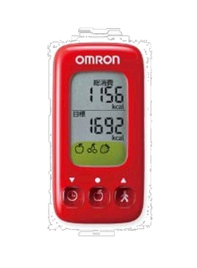 日本直邮OMRON 活动量计 红色 运动与户外