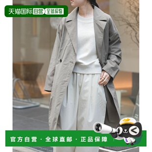 外套 1h可退 宽松轻盈中长款 女装 双扣设计易 日本直邮FORK&SPOON