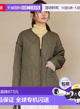 1h可退 日本直邮23区 女装 宽松中绵外套 米勒风格短款设计 CMSWG