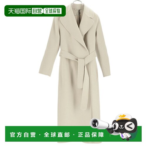 日本直邮MAX MARA POLDO 双面纯羊毛长款大衣 (2529016043)
