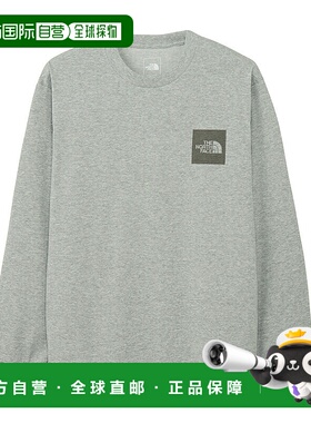 日本直邮THE NORTH FACE 男士长袖方形徽标 T 恤 (NT82534)