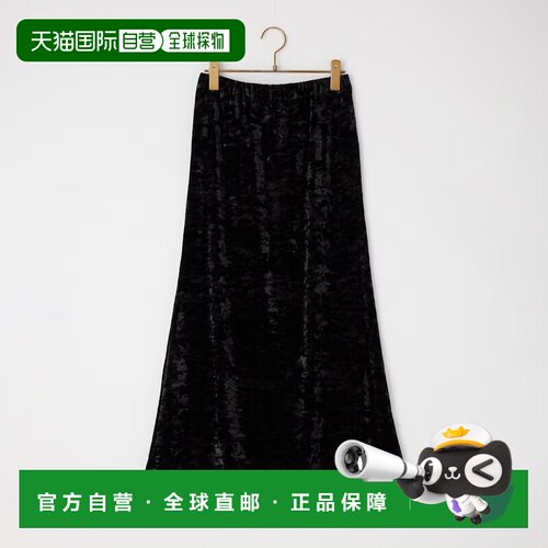 日本直邮MICA&DEAL 女装 压褶丝绒半身裙 0126302057
