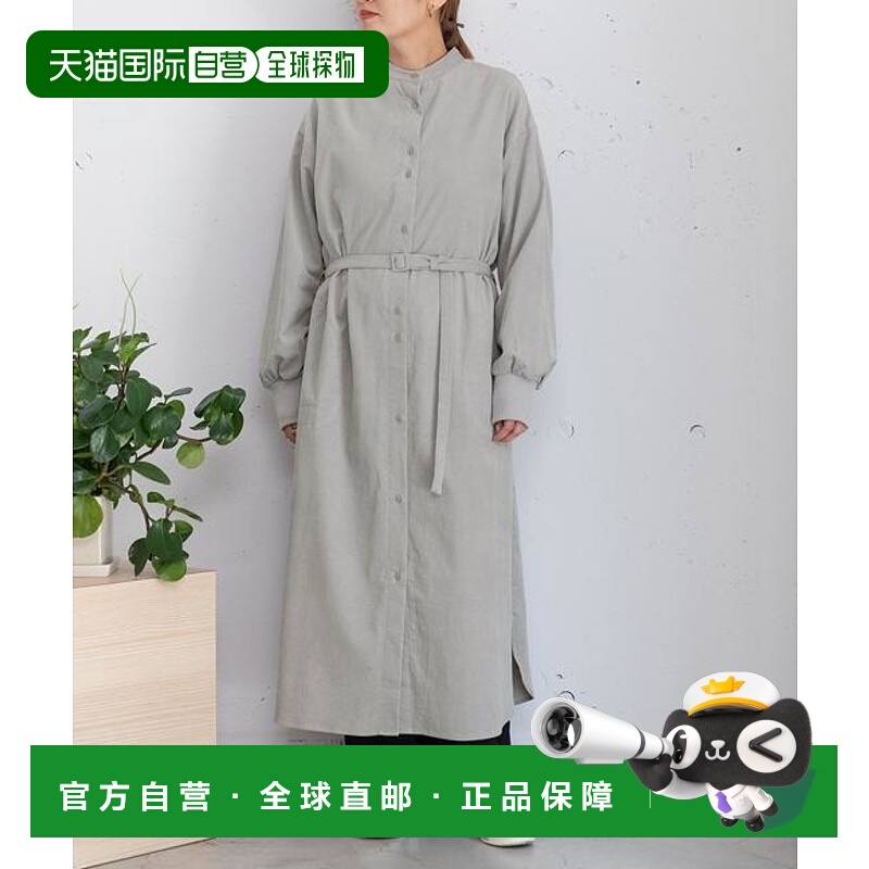 1h可退 日本直邮POU DOU DOU 附腰带灯芯绒连衣裙