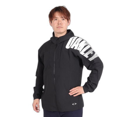 日潮跑腿OAKLEY欧克利 男款连帽运动夹克外套   FOA406589