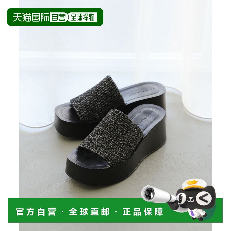 日本直邮LOWRYS FARM 女士 针织滑扣凉鞋 637889