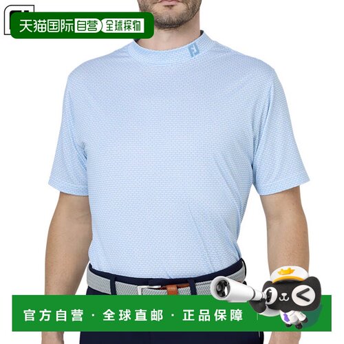 日本直邮FootJoy 航海旗帜弹力莱尔短袖高领衬衫 FJ-S26-S06 男士