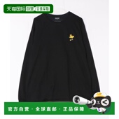 日本直邮PEANUTS 男女同款 长袖 1h可退 圆领刺绣T恤 01221004227