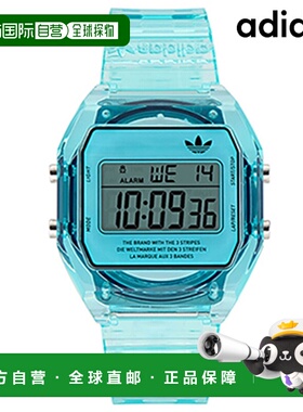 日本直邮阿迪达斯 DIGITAL TWO Crystal 男士女士手表 AOST24065