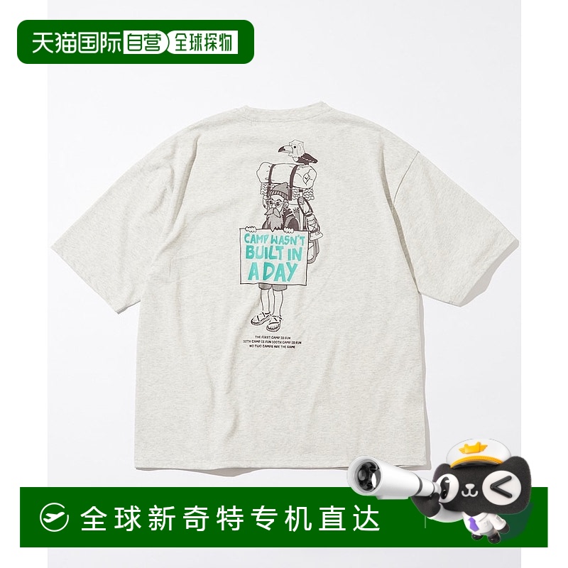 日本直邮FREAK'S STORE 简约舒适落肩袖短袖T恤 男女同款 灰色