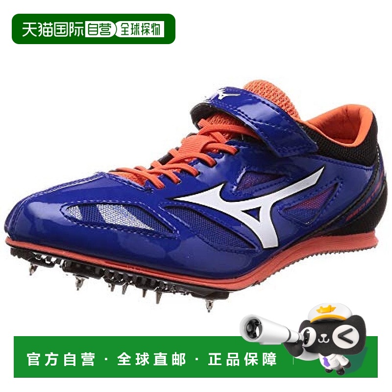 【日本直邮】美津浓 跑鞋中距离田径钉鞋蓝+白+橙色24.5cm2E U1GA
