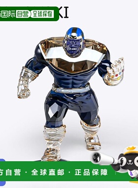 日本直邮施华洛世奇漫威灭霸水晶人偶蓝色5677297（室内装饰摆件