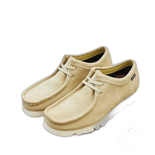 日本直邮Clarks其乐Wallabee GTX绒面靴子系带Vibram全天候休闲鞋