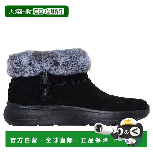 日本直邮SKECHERS斯凯奇女款短靴144848-BKGY
