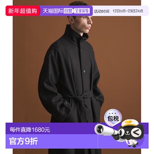 1h可退 日本直邮PUBLIC TOKYO男装Super140s羊毛宽松立领大衣 双