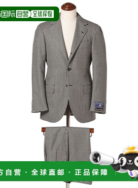 1h可退 日本直邮BEAMS F 男装 BOWER ROEBUCK 乌尔姆羊绒格纹西装