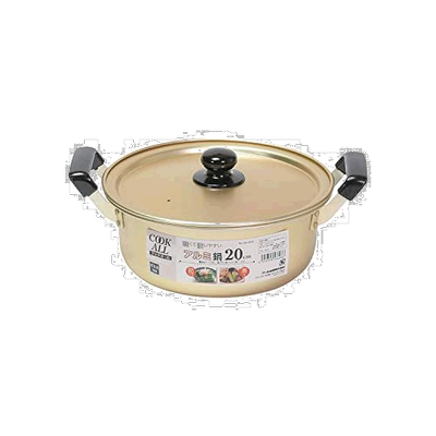 【日本直邮】Pearl Metal珍珠金属铝制直火用双把平底煮锅20cmHB-