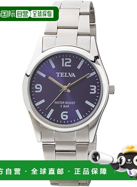 【日本直邮】CREPHA 男士防水指针手表 TE-AM151-BLS 银色