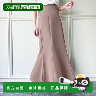 日本直邮JUNOAH 高腰系带喇叭裙 [JU5602EW05705]半身裙鱼尾裙