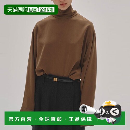 日本直邮TODAYFUL 上衣 桃皮绒高领衬衫中长款长袖12520414