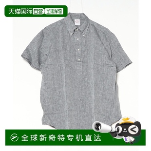 襯衫 1h可退 21010134190 麻料短袖 男士 日本直郵Brooks Brothers