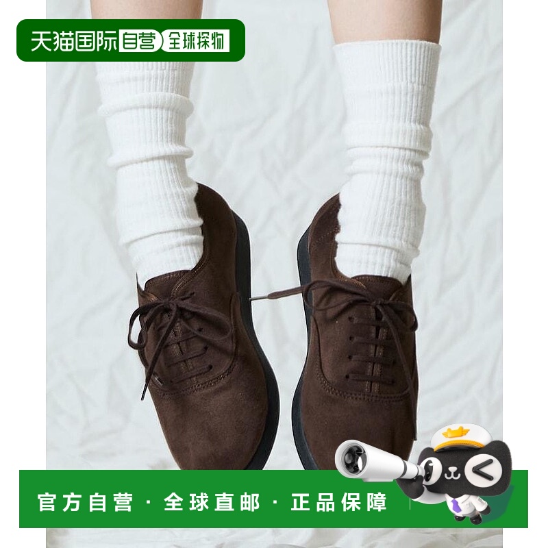 1h可退 日本直邮FREAK'S STORE 男装 仿麂皮牛津鞋 平头系带设计