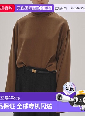 日本直邮TODAYFUL 上衣 桃皮绒高领衬衫中长款长袖12520414