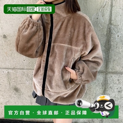 日本直邮GeeRA 精美配色设计毛茸可脱卸连帽衫 R04609EW14485