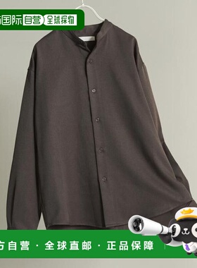 1h可退 日本直邮官方授权 SENSE OF PLACE 羊毛感立领宽松衬衫